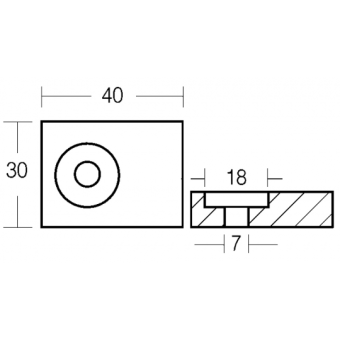 E. Polipodio Zinc Small Plate For 65/115 HP Engine