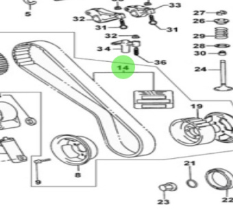 Nanni Diesel 970312644 - Timing Belt for T6 Series Engines