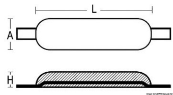 Osculati 43.908.06 - Magnesium Anode To Be Welded 400 x 152 mm 4 kg