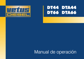 Vetus STM9710 - Operation Manual DT(A)44/66, Spanish