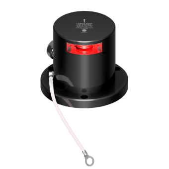 Lopolight 301-141-B-RPM-I - Navigation Light 3NM 135° Red Stop, Black Anodized, Ice-Class