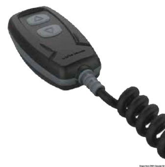 LEWMAR Compact Hand-Held Windlass Controller – UP/DOWN, IP67 Waterproof, 3 m Spiral Cable - Osculati 02.357.05