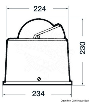 Osculati 25.004.02 - RIVIERA B6/W5 Compass