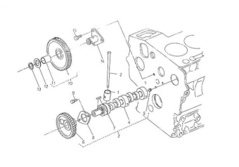 Nanni Diesel 970490508 - BOLT,M 6X 14 for 2.50HE/4.330TDI