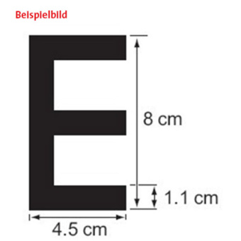 Plastimo 59139 - Black Letter H=8cm For Soft Hull. Letter B