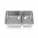 Barka 01.31.60211 - Lv33.33.23.20 B/L Stainless Steel Double Sink Satin Finish Barka 01.31.60211 - Lv33.33.23.20 B/L Stainless Steel Double Sink Satin Finish