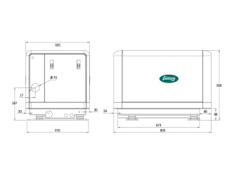 Whisper Power M-SC 6 diesel generator ship (230 V)