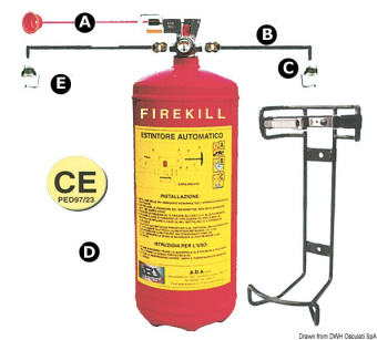 Osculati 31.519.13 - Firekill Extinguishing System Pressure Gauge 3 kg