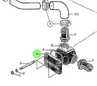 Nanni Diesel 970632006 - Oil Cooler Cover for HBW250 Gearbox