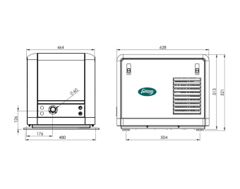 Whisper Power 41002020 - W-GV 4 Diesel Generator Without Built-In 3.5 kW Radiator (230V)