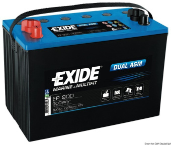 Osculati 12.412.02 - Exide Agm Battery 100 Ah