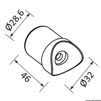 Osculati 48.180.04 - Radial Inserts (Pair Of) For T-Top Ø 32 mm