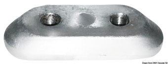 Osculati 43.317.30 - Aliminium Plate JOHNSON/EVINRUDE G2-Series 200/300