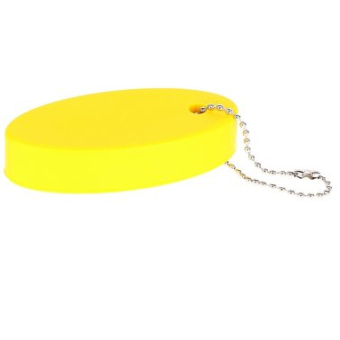 Euromarine Yellow Oval Floating Key Ring