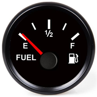 Hollex Fuel Gauge 9-32V Black 0-190Ohm