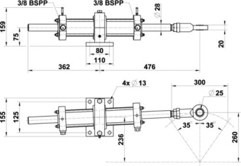 Lecomble & Schmitt Cylinder 60 DT LC456 330KGM 664cc