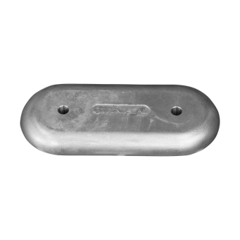 Tecnoseal Aluminium Oval Bolt-On Hull Anode 200x90x35 mm H.C.80