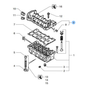 Vetus VFP01038 - Cylinder Head