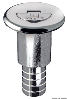Osculati Waste Chromed Brass Deck Filler 38 mm Long Neck - 20.666.09