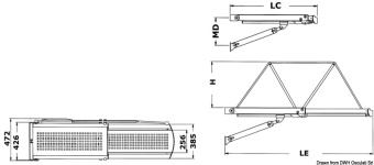 Osculati 42.620.03 - Bridge 23 Hydraulic Gangway 12 V