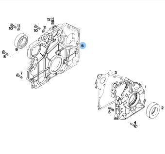 Vetus VD20220 - Gear Case for DT64