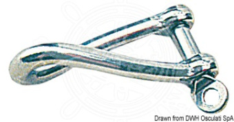 Osculati Twisted Bow Shackles Forged AISI 316 Stainless Steel