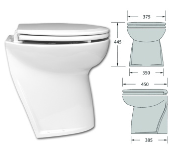 Jabsco 58020 Deluxe Flush Electric Marine Toilet