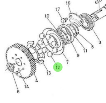 Nanni Diesel 970302101 - Ball Bearing for Camshaft Injection Pump