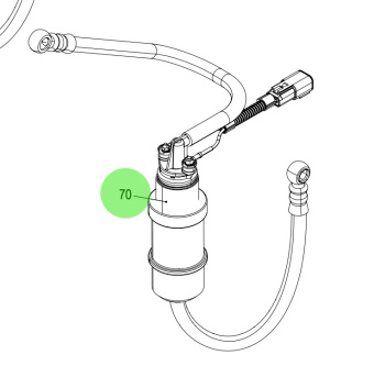 Steyr 500162 - Fuel Pump Assembly and Lines for SE164E40 and SE144E38 Engines