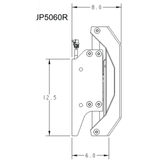 Seastar JP5060R - Electro Hydraulic Jackplate Powerlift, 6" Setback