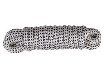 Talamex Polyester/Polypropylene Mooring Line White/Black 18 mm 20 m
