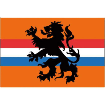Dutch Orange Holland Supporters Flag with Lion Print – 1000x1500 mm