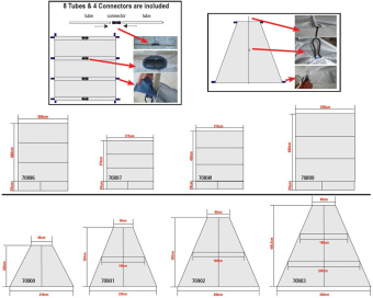 Lalizas 70901 - SunShade JOS 80x230x320cm Trapezium Shape