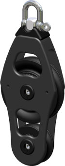 Antal 00607 - Aluminum Block Series OPF-60, Ball Bearing, Single Fiddle Block