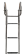 Allpa Stainless Steel Telescopic Bathing Ladder 'Prince' For Transform Platform; 3+1 Oval Steps