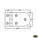 Trem M3565127 - AISI 316 Stainless Steel Hinges Thickness 4 mm - 127x65 mm Straight Model Trem M3565127 - AISI 316 Stainless Steel Hinges Thickness 4 mm - 127x65 mm Straight Model