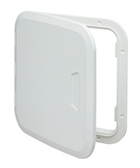 Allpa Plastic Hatch, 290x290mm, 180°, White