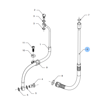 Vetus 16-7161 - Turbo Oil Return Line VD4