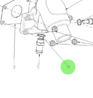 Nanni Diesel 903200409 - Gasket for Oil Cooler and Exhaust Elbow Assemblies