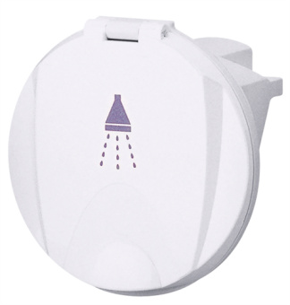 Nuova Rade 42575 - Built-In Deck Shower Round White Excl. Shower Head