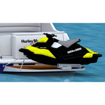 Hurley Marine H30S Davit With Electric Winch White Max Weight 210 kg