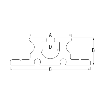 Ronstan RC1429-0.6L Series 42 Luff Groove Mast Gate Track 0.65m