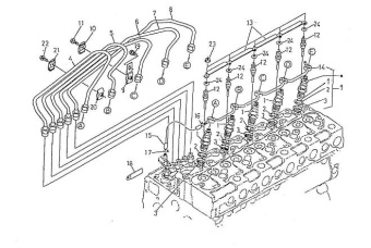 Nanni Diesel 970310472 - PIPE,INJECTION 5 for 5.250TDI/5.250TDI