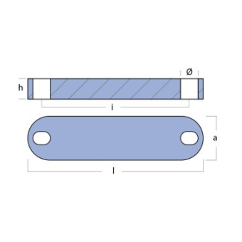 Super Marine Zinc Plate Anode For Quick BTQR Thruster