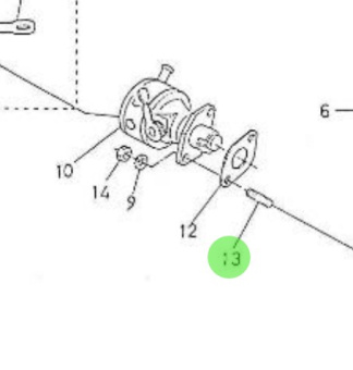 Nanni Diesel 970302085 - Fuel Overflow Pipe for 4.190HE Engines