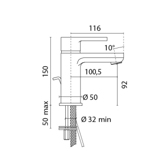 Foresti & Suardi Arena Washbasin Mixer