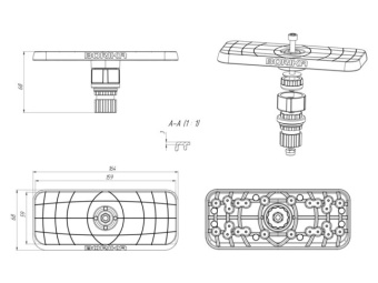 Borika Ss223 - Mounting Plate For Screens 7" To 9"