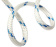English Braids 16120100910 Braid On Braid 12 mm White/Blue 100m Roll