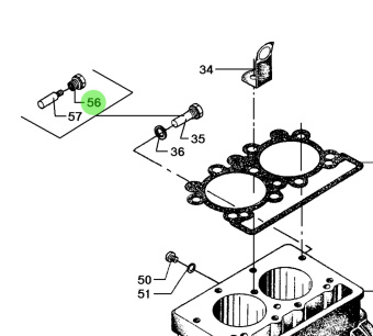 Bukh 000C8679 - Plug for Zinc Rod for DV24RME, DV29RME and DV32 Engines