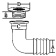 Allpa Stainless Steel Discharge 90° With Grid, Dims. A=25mm, B=15mm, C=36mm, D=42mm
